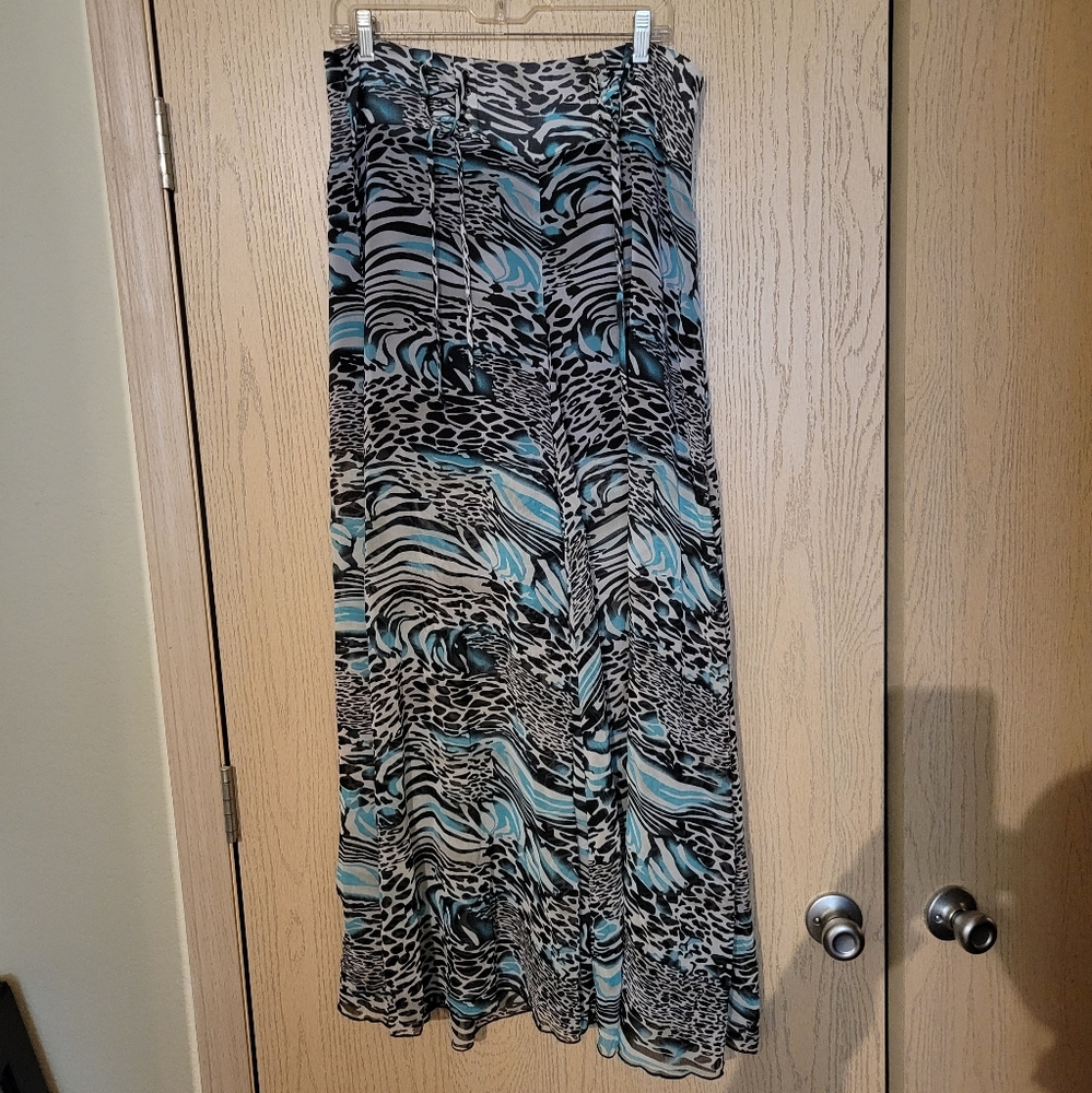 Wide Leg Animal Print Pant by P LUCA